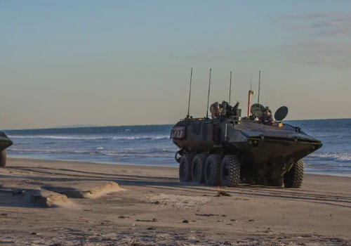 Thủy quân Lục chiến Mỹ thử nghiệm phương tiện đổ bộ mới: Chán bánh xích, chuyển sang bánh lốp