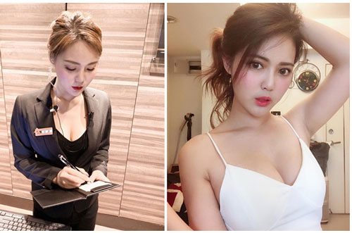 Bất ngờ trước nhan sắc của cô thu ngân cực phẩm, mặc đồng phục đã xinh nhưng ngoài đời còn gợi cảm hơn bội phần