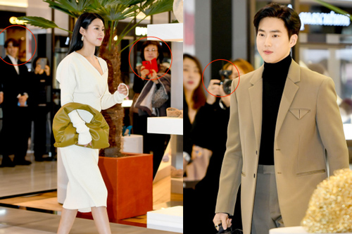 Sự kiện gây sốt: Seolhyun khoe body quá đỉnh, Suho đẹp trai như CEO và ánh mắt của nhân viên phía sau nói lên tất cả