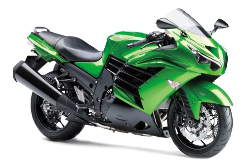 9. Kawasaki ZX-14R (vận tốc tối đa: 306 km/h).