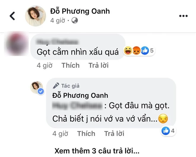 Bị netizen soi và chê bai vì mặt nhọn hoắt như vừa mới gọt, Phương Oanh bình tĩnh đáp trả cực gắt - Ảnh 2.