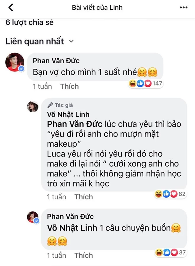 Văn Đức đon đả khen Nhật Linh là người đẹp nhất, dân tình khuyên: Anh lại làm gì sai thì mau khai ra nhé - Ảnh 3.