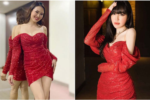 Khó nhận ra Hồng Diễm khi lên đồ đi "đu đưa", chẳng ngại đọ dáng nóng bỏng với eo 55cm của Elly Trần