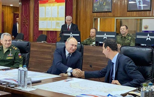 Tổng thống Putin bất ngờ tới Syria giữa lúc "chảo lửa" Trung Đông sục sôi