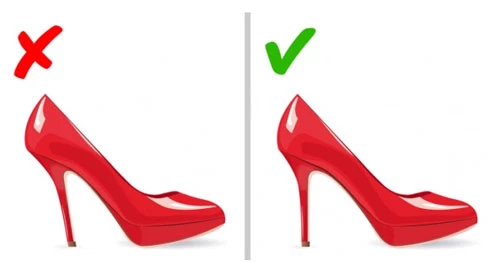 Khi đi giày, cần tránh cho bàn chân của bạn bị gò bó. Bàn chân của bạn chỉ cần được cố định trong giày.