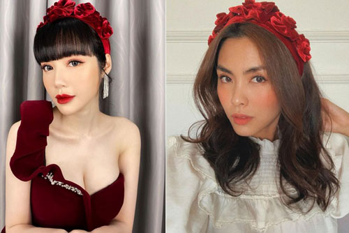 Elly Trần và Hà Tăng cùng "đu" trend bờm nhung nhưng người quyến rũ bạo liệt, người lại biến hóa khôn lường