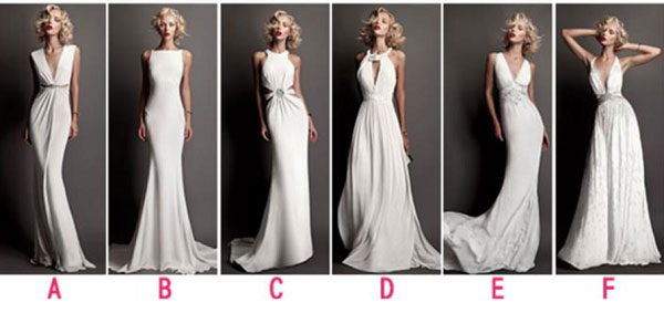 Bạn chọn chiếc đầm trắng nào?