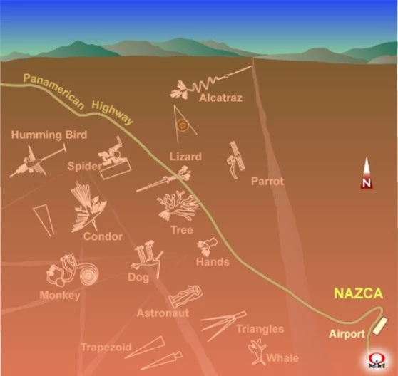 Những hình vẽ khổng lồ trên cao nguyên Nazca, Peru