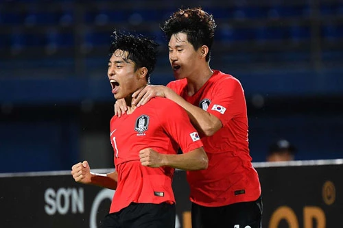 U23 Hàn Quốc nhọc nhằn giành 3 điểm. Ảnh: Goal.
