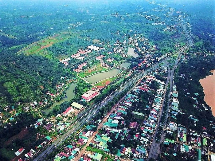 TP. Gia Nghĩa nhìn từ trên cao (Ảnh: ST)