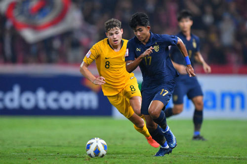 Thua ngược trước U23 Australia, U23 Thái Lan có nguy cơ bị loại sớm