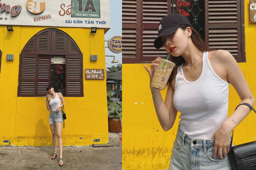 HyunA khoe ảnh đi uống cafe ở Sài Gòn, dân tình chỉ dán mắt vào body của nữ idol