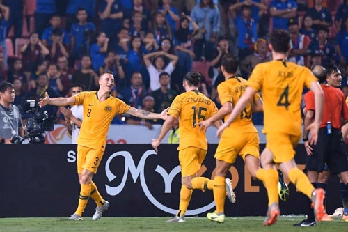 U23 Australia lội ngược dòng thành công trước U23 Thái Lan.