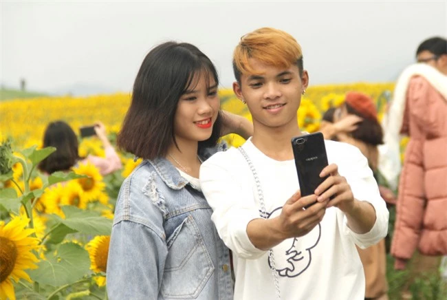 <p><em>Thoải mái lưu lại những khoảnh khắc bên sắc màu vàng.</p>