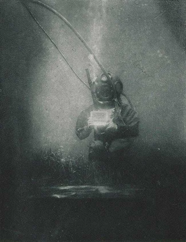 Bức ảnh dưới nước đầu tiên được chụp vào năm 1899.