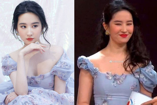 Lưu Diệc Phi lộ nhan sắc và vóc dáng thật trên sóng trực tiếp, Cnet ngán ngẩm với loạt ảnh chỉnh sửa quá đà của ekip