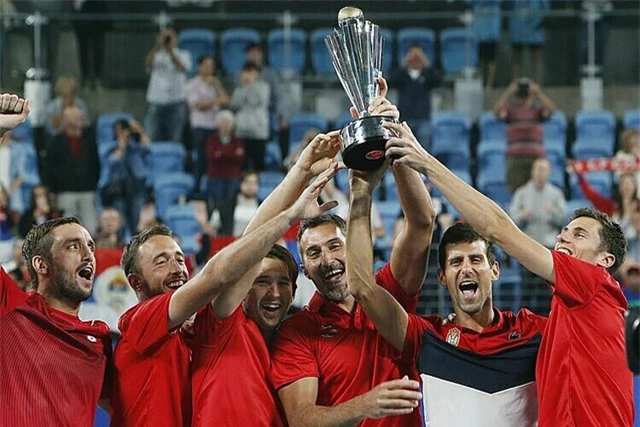 Novak Djokovic cùng ĐT Serbia giành chức vô địch ATP Cup 2020 - Ảnh 4.