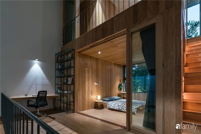 Ngôi nhà phố đẹp tinh tế với bản hòa tấu giữa vật liệu gỗ và ánh sáng ở Quy Nhơn dành cho gia đình 4 người - Ảnh 15.