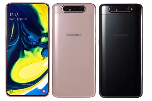 Samsung Galaxy A80 (14,99 triệu đồng xuống 12,49 triệu đồng).