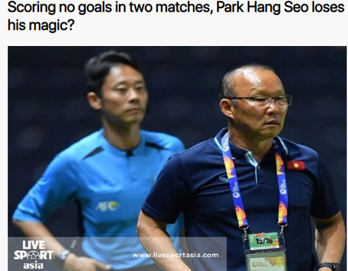 Báo châu Á: “HLV Park Hang Seo đã hết phép?”
