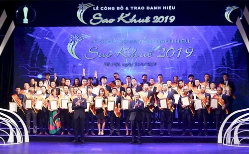 Các doanh nghiệp nhận Danh hiệu Sao Khuê 2020. Nguồn ảnh: Internet