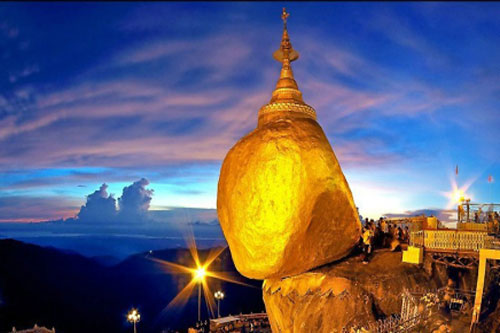 CLIP: Giải mã bí ẩn về tảng đá vàng nằm chênh vênh hàng nghìn năm bên vách núi ở Myanmar