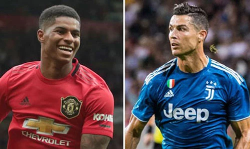 Ronaldo và Rashford.