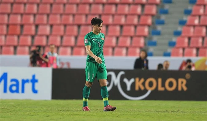 Bùi Tiến Dũng khép lại giải đấu đáng quên ở U23 châu Á 2018 - Ảnh: Minh Tuấn 