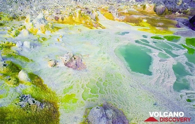 Dallol núi lửa ao mặn axit suối nước nóng không có vi sinh vật Ethiopia - ảnh 9