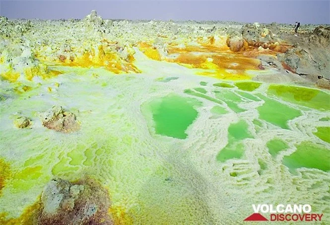 Dallol núi lửa ao mặn axit suối nước nóng không có vi sinh vật Ethiopia - ảnh 6