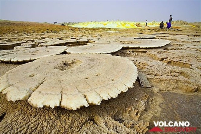 Dallol núi lửa ao mặn axit suối nước nóng không có vi sinh vật Ethiopia - ảnh 8