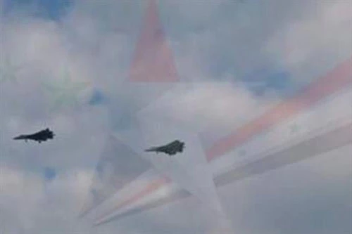 Cặp tiêm kích tàng hình Su-57 được Nga đưa tới Syria hồi đầu năm 2018
