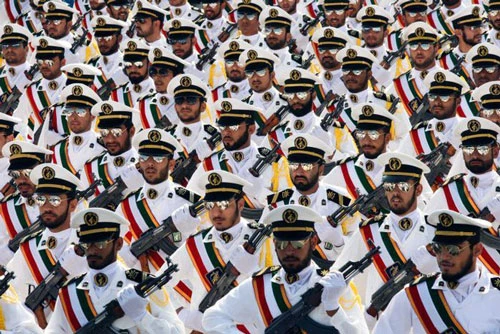 Các sĩ quan hải quân của Lực lượng Vệ binh Cách mạng Hồi giáo Iran. Ảnh: Getty Images.