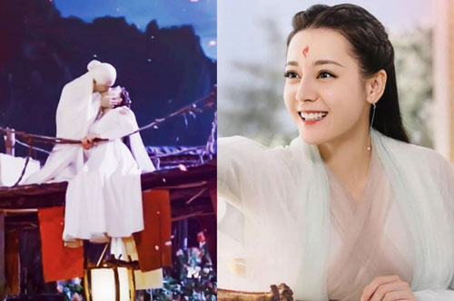 "Tam sinh tam thế Chẩm thượng thư", Cao Vỹ Quang - Địch Lệ Nhiệt Ba hôn môi trên cầu