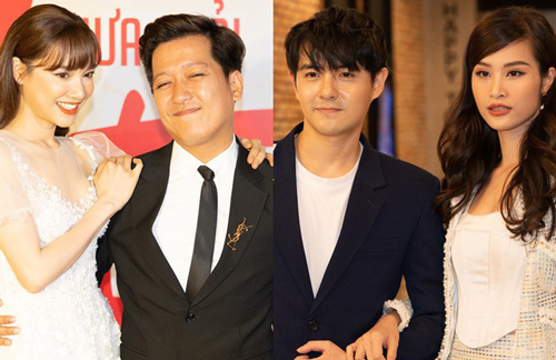 Hai cặp vợ chồng quyền lực nhất showbiz Việt Trường Giang - Nhã Phương và Đông Nhi - Ông Cai Thắng chiếm trọn spotlight thảm đỏ "30 Chưa Phải Tết"