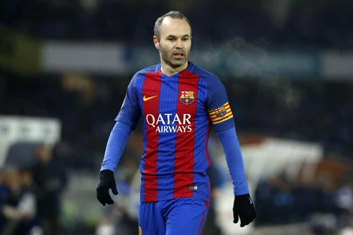 8. Andres Iniesta (Barcelona, 130 trận).