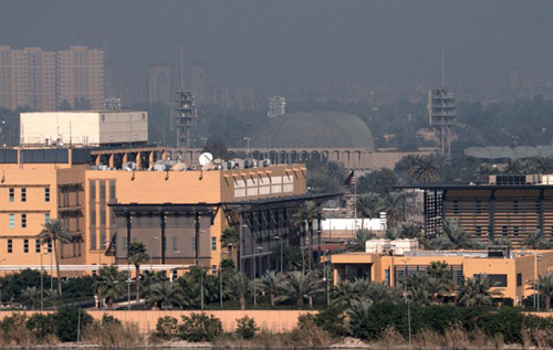 Tên lửa rơi liên tiếp gần đại sứ quán Mỹ tại Iraq