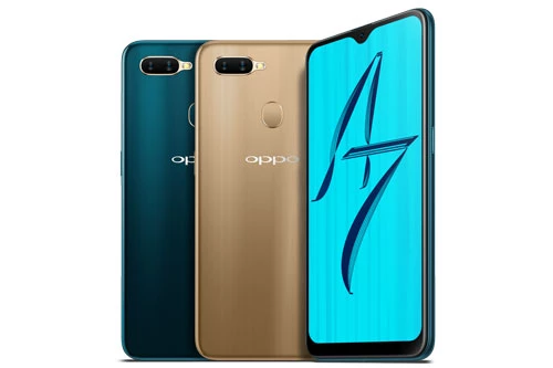 Oppo A7 (4,69 triệu đồng xuống 3,29 triệu đồng).