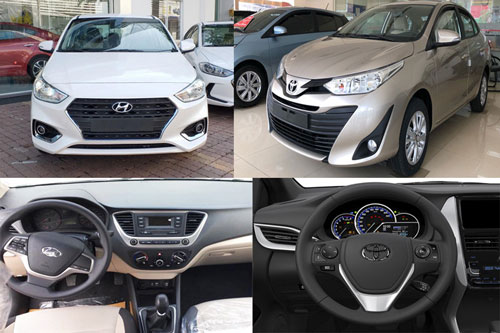 So sánh Toyota Vios 1.5E MT 2020 với Hyundai Accent 1.4MT Base: Chọn xe giá rẻ nào?