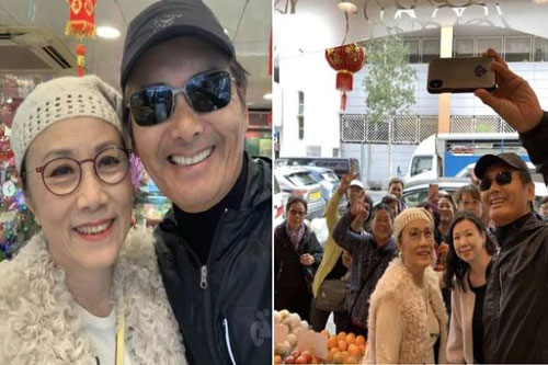 Châu Nhuận Phát đi mua sắm cho Tết cùng Uông Minh Thuyên