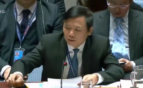 Đại sứ Đặng Đình Quý chủ trì phiên thảo luận.