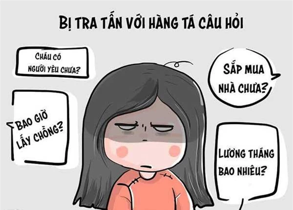 Nỗi ám ảnh mang tên những câu hỏi khó đỡ ngày Tết khiến nhiều bạn trẻ giận tím người: Lương tháng bao nhiêu, chưa lấy chồng à? - Ảnh 2.