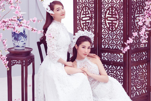 "Chị chị em em" Nhã Phương - Diễm My 9x đẹp xuất thần trong bộ ảnh đón xuân Canh Tý
