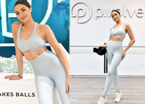 Hoa hậu hoàn vũ Olivia Culpo khoe cơ bụng trên phố