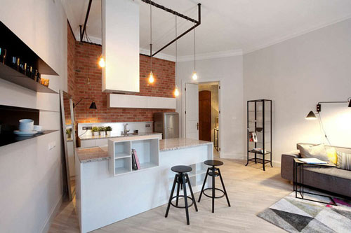 Căn hộ gạch trần đẹp độc lạ, tinh tế với phong cách công nghiệp