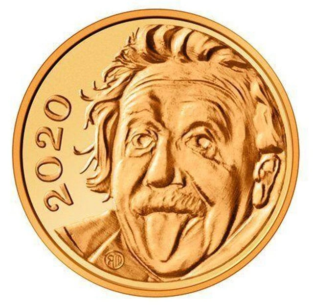 Chết cười xem Einstein lè lưỡi trên đồng vàng nhỏ nhất thế giới - 1