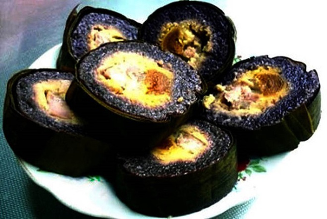 Bánh chưng đen chay ngày tết của người Dao Tiền Vân Hồ