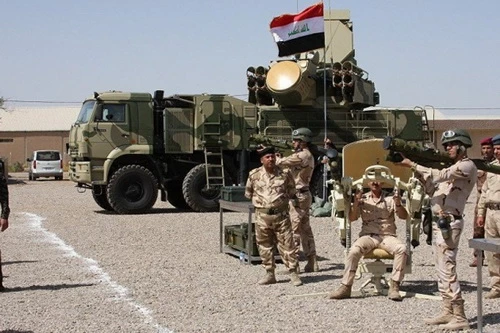 Hệ thống phòng không Pantsir-S1 của Quân đội Iraq. Ảnh: Al Masdar News.