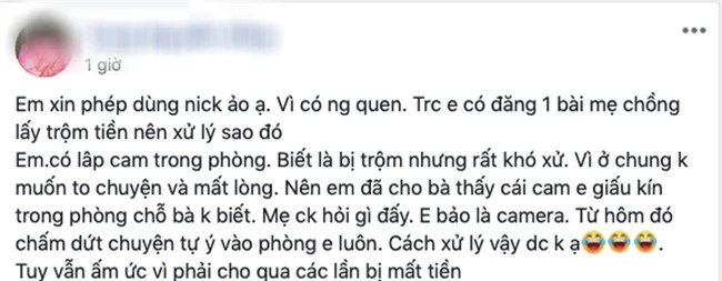 Bất lực vì mẹ chồng có tính ăn cắp vặt, nàng dâu không cam chịu sống chung với lũ nên đã nghĩ ra diệu kế này - Ảnh 1.