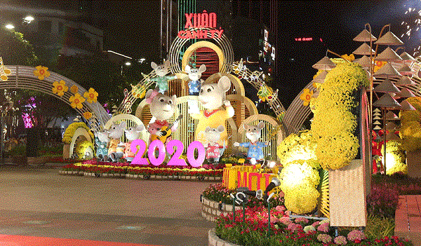 Hơn 1 triệu du khách tham quan đường hoa Nguyễn Huệ Xuân Canh Tý 2020